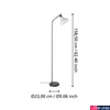 Kép 2/3 - Eglo 43844 Matlock állólámpa, szürke, E27 foglalattal, max. 1x40W, IP20
