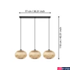 Kép 4/5 - Eglo 43863 Amsfield 1 függeszték, fekete, E27 foglalattal, max. 3x40W, IP20