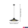 Kép 4/5 - Eglo 43885 Grizedale 1 ágú függeszték, fekete, E27 foglalattal, max. 1x40W, IP20