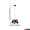 Kép 4/5 - Eglo 43892 Pontefract 1 ágú függeszték, fekete, E27 foglalattal, max. 1x40W, IP20