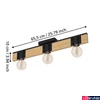 Kép 4/6 - Eglo 43901 Bailrigg mennyezeti lámpa, fekete, E27 foglalattal, max. 3x40W, IP20
