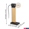 Kép 4/5 - Eglo 43904 Bailrigg asztali lámpa, fekete, E27 foglalattal, max. 1x40W, IP20