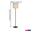 Kép 4/5 - Eglo 43939 Butterburn állólámpa, bézs, E27 foglalattal, max. 1x25W, IP20
