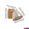 Kép 4/5 - Eglo 43948 Cawton mennyezeti lámpa, ezüst, E27 foglalattal, max. 1x40W, IP20
