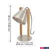Kép 4/5 - Eglo 43953 Cawton asztali lámpa, ezüst, E27 foglalattal, max. 1x40W, IP20