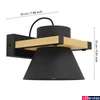 Kép 4/5 - Eglo 43958 Maccles fali lámpa, fekete, E27 foglalattal, max. 1x15W, IP20