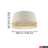 Kép 4/5 - Eglo 43974 Tabley mennyezeti lámpa, fekete, E27 foglalattal, max. 1x40W, IP20