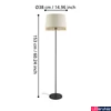 Kép 4/5 - Eglo 43978 Tabley állólámpa, fekete, E27 foglalattal, max. 1x40W, IP20