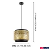Kép 4/5 - Eglo 43981 Sandbach 1 ágú függeszték, réz, E27 foglalattal, max. 1x40W, IP20