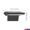 Kép 4/5 - Eglo 48944 Porrassa kültéri fali lámpa, szolár, fekete, 800 lm, 6500K hidegfehér, SOLAR-beépített LED, 40x0,5W, IP44