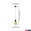 Kép 3/4 - Eglo 900401 Sarona függeszték, arany, GU10 foglalattal, max. 1x4,5W, IP20
