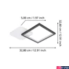 Kép 3/5 - Eglo 900422 Gafares mennyezeti lámpa, fehér, 2100 lm, 3000K-6500K szabályozható, beépített LED, 15W, IP20