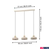 Kép 3/4 - Eglo 900431 Valdiola függeszték, réz, E27 foglalattal, max. 3x40W, IP20