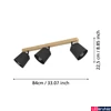 Kép 3/5 - Eglo 900433 Cotorro mennyezeti lámpa, fekete, E27 foglalattal, max. 3x25W, IP20