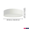 Kép 2/4 - Eglo 900439 Romao-Z mennyezeti lámpa, 2700 K - 6500 K + RGB, fehér, 3500 lm, 2700K-6500K szabályozható, beépített LED, 35W, IP20