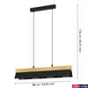 Kép 2/5 - Eglo 900444 Tarrafo függeszték, fekete, E27 foglalattal, max. 4x40W, IP20