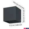 Kép 4/5 - Eglo 900445 Calpino 2 kültéri fali lámpa, antracit, 680 lm, 3000K melegfehér, beépített LED, 2x3,3W, IP54