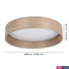 Kép 3/4 - Eglo 900463 Luppineria mennyezeti lámpa, arany, 2400 lm, 3000K melegfehér, beépített LED, 20W, IP20