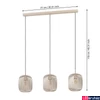 Kép 3/6 - Eglo 900497 Romazzina függeszték, barna, E27 foglalattal, max. 3x40W, IP20