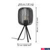 Kép 2/4 - Eglo 900519 Romazzina asztali lámpa, fekete, E27 foglalattal, max. 1x40W, IP20