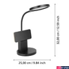 Kép 3/5 - Eglo 900528 Brolini asztali lámpa, CCT, fekete, 300 lm, 2700K-6500K szabályozható, beépített LED, 2,1W, IP20