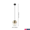 Kép 3/4 - Eglo 900549 Maryvilla függeszték, bronz, E27 foglalattal, max. 1x40W, IP20