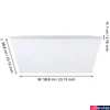 Kép 3/6 - Eglo 900569 Trupiana mennyezeti lámpa, felületre szerelhető, falon kívüli, 58,7x58,7cm, fehér, 4200 lm, 3000K-6500K szabályozható, beépített LED, 31W, IP20