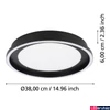 Kép 3/5 - Eglo 900601 Calagrano mennyezeti lámpa, fekete, 1500;1400 lm, 3000K-6500K szabályozható, beépített LED, 11,5W+10W, IP20
