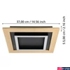 Kép 3/5 - Eglo 900603 Tirrenara mennyezeti lámpa, fekete, 2600 lm, 2700K-6500K szabályozható, beépített LED, 4x5,4W, IP20