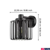 Kép 4/5 - Eglo 900672 Selinus kültéri fali lámpa, fekete, E27 foglalattal, max. 1x40W, IP65