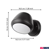 Kép 4/5 - Eglo 900675 Nivarolo kültéri fali lámpa, fekete, GU10 foglalattal, max. 1x4,6W, IP44