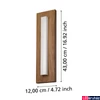 Kép 4/5 - Eglo 900679 Bitetto kültéri fali lámpa, fa, 770 lm, 3000K melegfehér, beépített LED, 7W, IP44