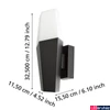 Kép 4/6 - Eglo 900682 Farindola kültéri fali lámpa, fekete, E27 foglalattal, max. 1x25W, IP44