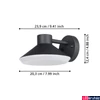 Kép 4/5 - Eglo 900688 Ninnarella kültéri fali lámpa, fekete, GU10 foglalattal, max. 1x4,6W, IP44