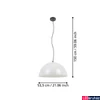 Kép 4/5 - Eglo 900697 Gaetano 1 függeszték, fekete, E27 foglalattal, max. 1x40W, IP20