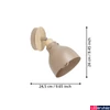Kép 4/5 - Eglo 900711 Arrecife fali lámpa, homok, E27 foglalattal, max. 1x28W, IP20