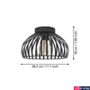 Kép 4/5 - Eglo 900792 Mogano 3 mennyezeti lámpa, fekete, E27 foglalattal, max. 1x40W, IP20