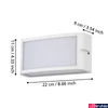 Kép 4/5 - Eglo 900807 Camarda kültéri fali lámpa, fehér, 1200 lm, 4000K természetes fehér, beépített LED, 10,5W, IP54