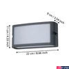 Kép 4/5 - Eglo 900808 Camarda kültéri fali lámpa, antracit, 1200 lm, 4000K természetes fehér, beépített LED, 10,5W, IP54