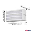 Kép 4/5 - Eglo 900809 Camarda kültéri fali lámpa, fehér, E27 foglalattal, max. 1x40W, IP54