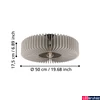 Kép 4/5 - Eglo 900832 Palombaia mennyezeti lámpa, szürke, E27 foglalattal, max. 1x40W, IP20