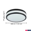 Kép 4/5 - Eglo 900846 LED Palermo fürdőszobai mennyezeti lámpa, fehér, 2100 lm, 3000K melegfehér, beépített LED, 3x5,7W, IP44