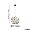 Kép 4/5 - Eglo 900847 Mattanza 1 ágú függeszték, szürke, E27 foglalattal, max. 1x40W, IP20