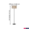Kép 2/2 - Eglo 900862 Feniglia állólámpa, barna, E27 foglalattal, max. 1x40W, IP20