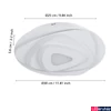 Kép 4/5 - Eglo 900863 Palagiano mennyezeti lámpa, fehér, 2100 lm, 4000K természetes fehér, beépített LED, 14,7W, IP20