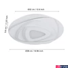 Kép 4/6 - Eglo 900864 Palagiano mennyezeti lámpa, fehér, 3100 lm, 4000K természetes fehér, beépített LED, 21W, IP20