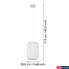 Kép 4/5 - Eglo 900866 Terrarosa függeszték, homok, E27 foglalattal, max. 1x40W, IP20