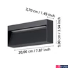 Kép 3/4 - Eglo 900891 Maruggio kültéri fali lámpa, fekete, 520 lm, beépített LED, 1x4,8W, IP65