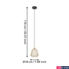 Kép 4/5 - Eglo 900896 Ciudadela függeszték, homok, E27 foglalattal, max. 1x40W, IP20