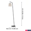 Kép 4/5 - Eglo 900905 Fattoria állólámpa, barna, E27 foglalattal, max. 1x25W, IP20